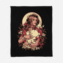The Lady And The Creature-None-Fleece-Blanket-ilustrata