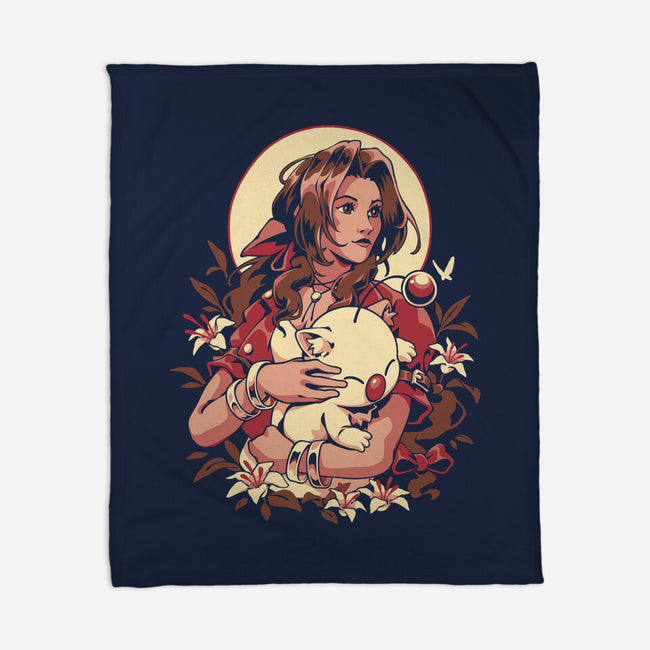 The Lady And The Creature-None-Fleece-Blanket-ilustrata