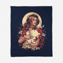 The Lady And The Creature-None-Fleece-Blanket-ilustrata