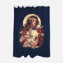 The Lady And The Creature-None-Polyester-Shower Curtain-ilustrata