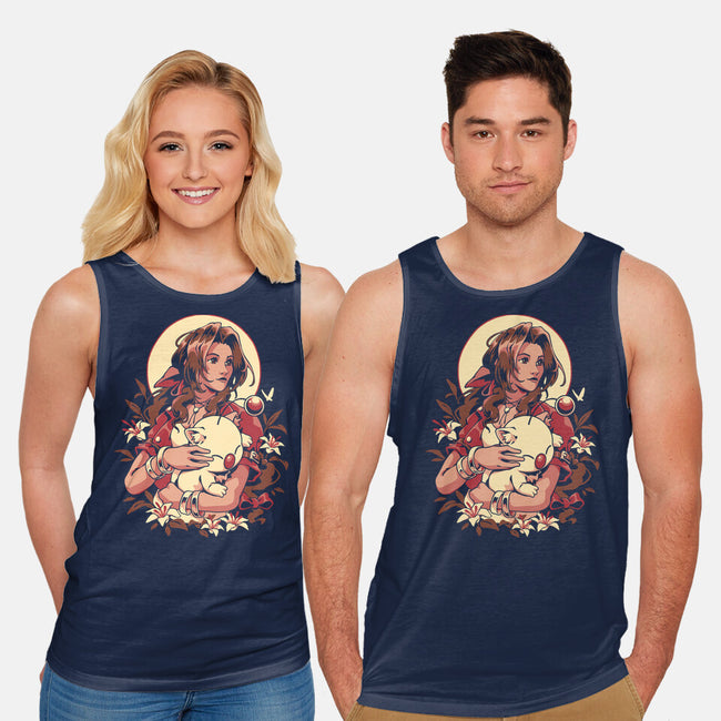 The Lady And The Creature-Unisex-Basic-Tank-ilustrata