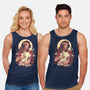 The Lady And The Creature-Unisex-Basic-Tank-ilustrata