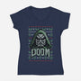 Doomsmas-Womens-V-Neck-Tee-fanfabio