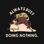 Always Busy Doing Nothing Cats-Baby-Basic-Onesie-tobefonseca