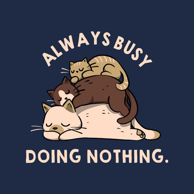 Always Busy Doing Nothing Cats-Unisex-Crew Neck-Sweatshirt-tobefonseca