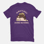Always Busy Doing Nothing Cats-Womens-Fitted-Tee-tobefonseca