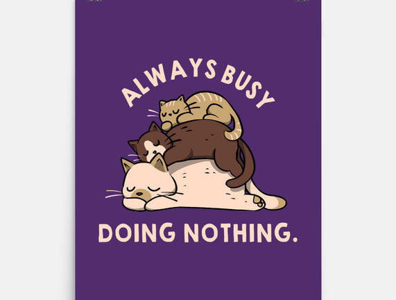 Always Busy Doing Nothing Cats