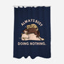 Always Busy Doing Nothing Cats-None-Polyester-Shower Curtain-tobefonseca