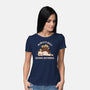 Always Busy Doing Nothing Cats-Womens-Basic-Tee-tobefonseca