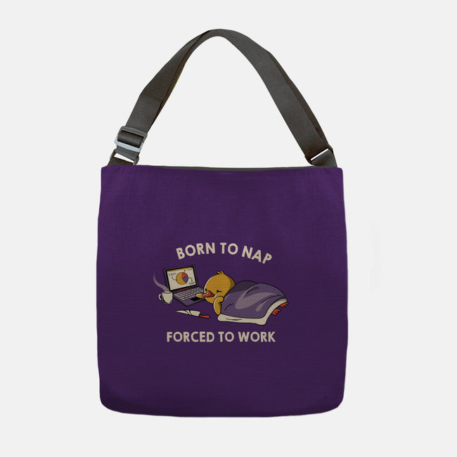 Born  To Nap Forced To Work-None-Adjustable Tote-Bag-tobefonseca