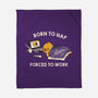 Born  To Nap Forced To Work-None-Fleece-Blanket-tobefonseca