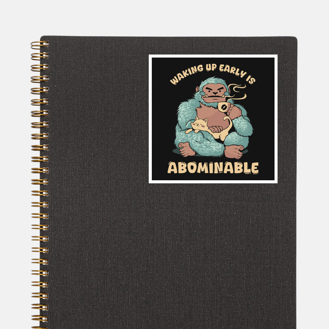It's Abominable-None-Glossy-Sticker-tobefonseca