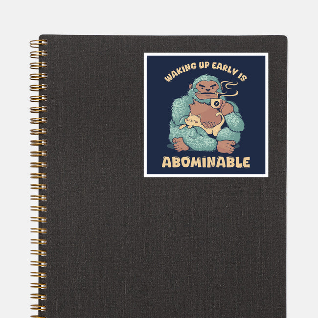 It's Abominable-None-Glossy-Sticker-tobefonseca