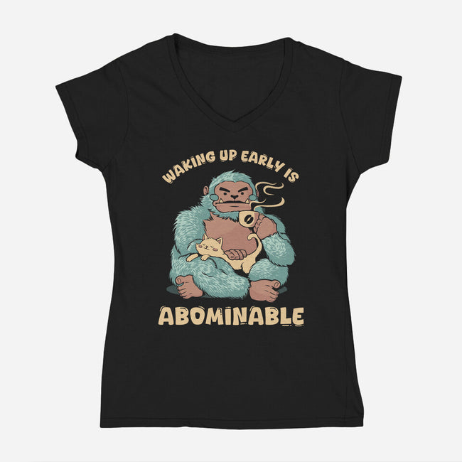 It's Abominable-Womens-V-Neck-Tee-tobefonseca