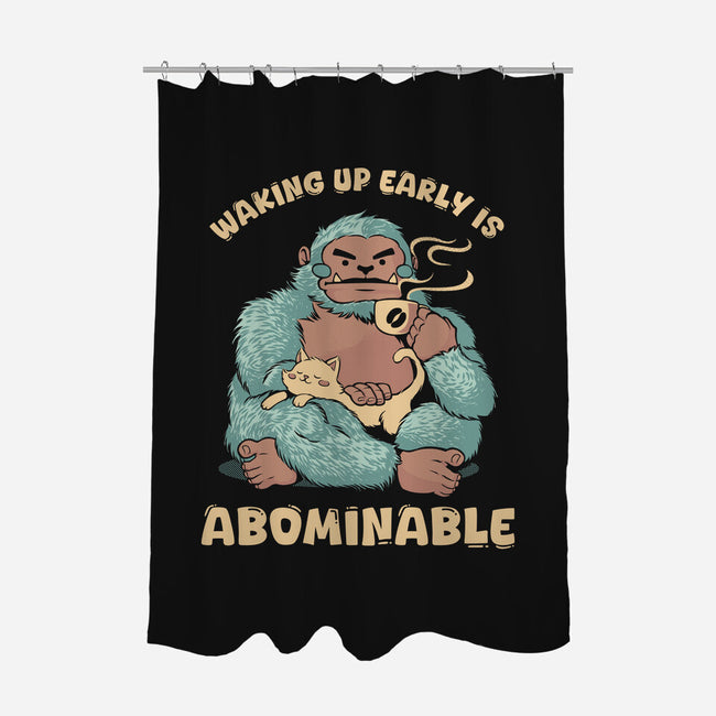 It's Abominable-None-Polyester-Shower Curtain-tobefonseca