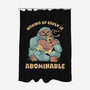 It's Abominable-None-Polyester-Shower Curtain-tobefonseca