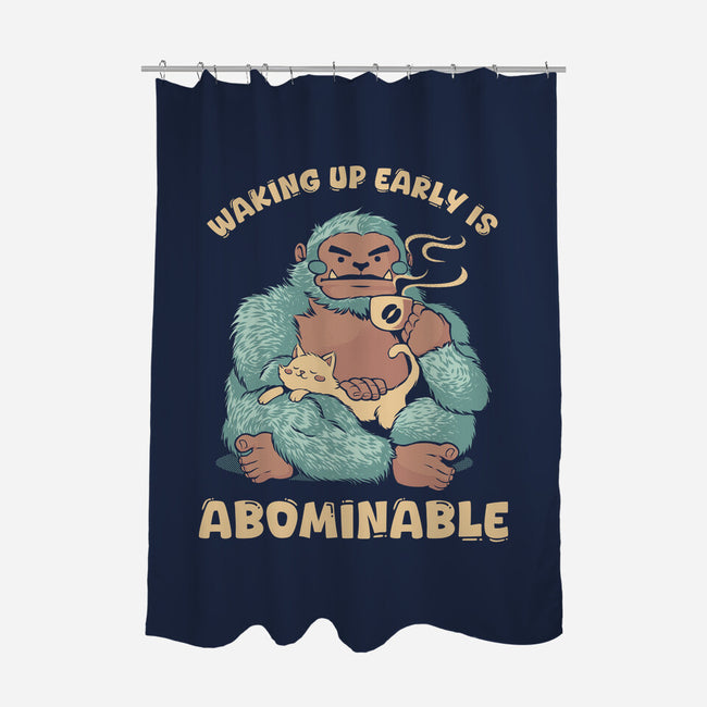 It's Abominable-None-Polyester-Shower Curtain-tobefonseca