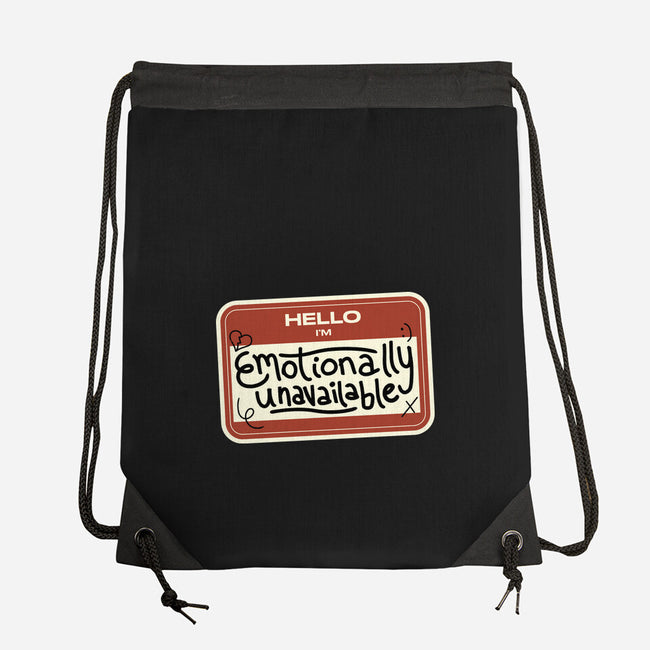 I'm Emotionally Unavailable-None-Drawstring-Bag-tobefonseca