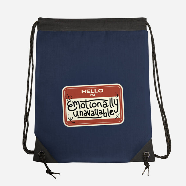 I'm Emotionally Unavailable-None-Drawstring-Bag-tobefonseca