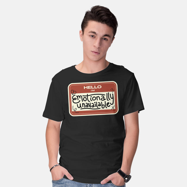 I'm Emotionally Unavailable-Mens-Basic-Tee-tobefonseca