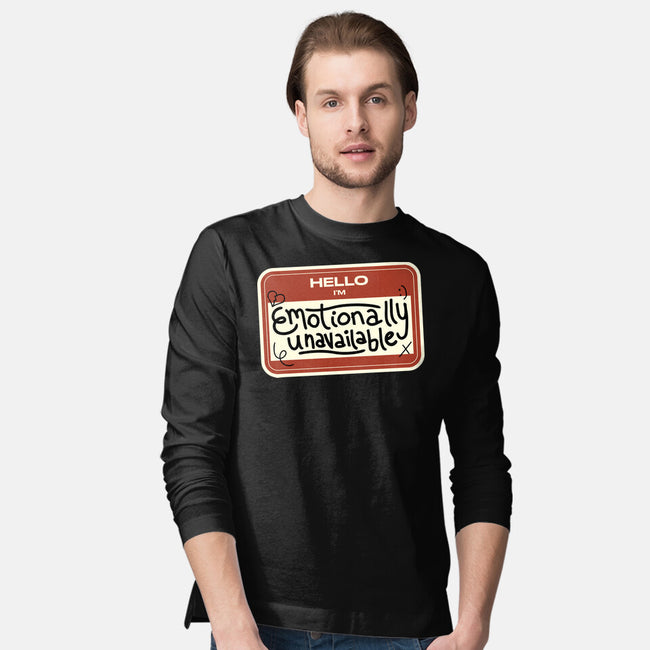 I'm Emotionally Unavailable-Mens-Long Sleeved-Tee-tobefonseca