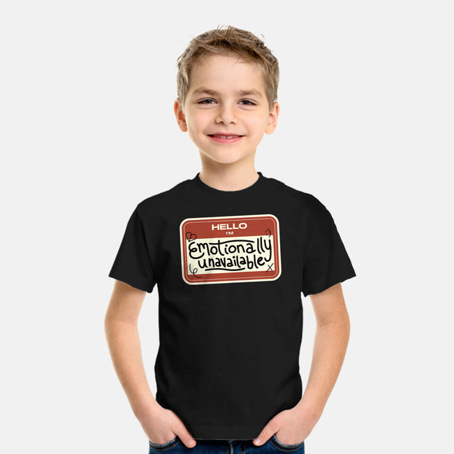 I'm Emotionally Unavailable-Youth-Basic-Tee-tobefonseca