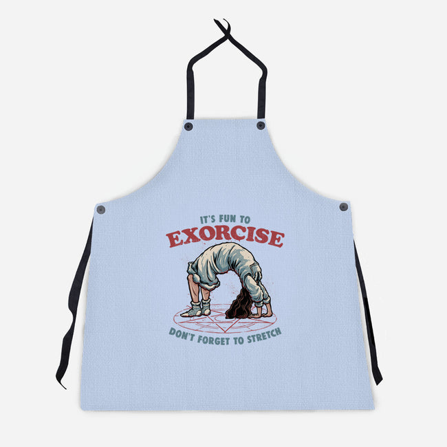 It’s Fun To Exorcise-Unisex-Kitchen-Apron-glitchygorilla