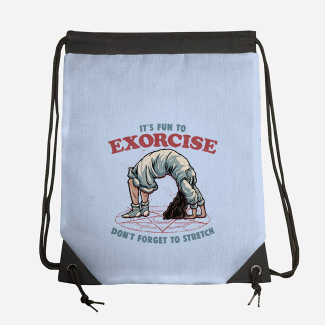 It’s Fun To Exorcise-None-Drawstring-Bag-glitchygorilla