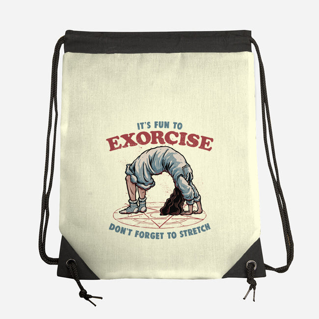 It’s Fun To Exorcise-None-Drawstring-Bag-glitchygorilla