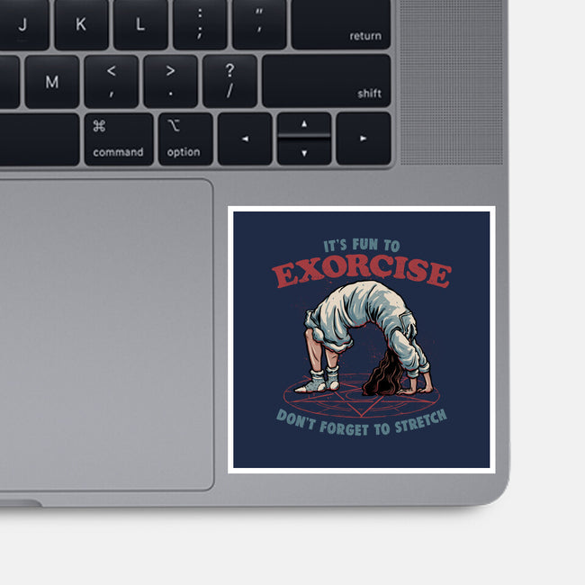 It’s Fun To Exorcise-None-Glossy-Sticker-glitchygorilla