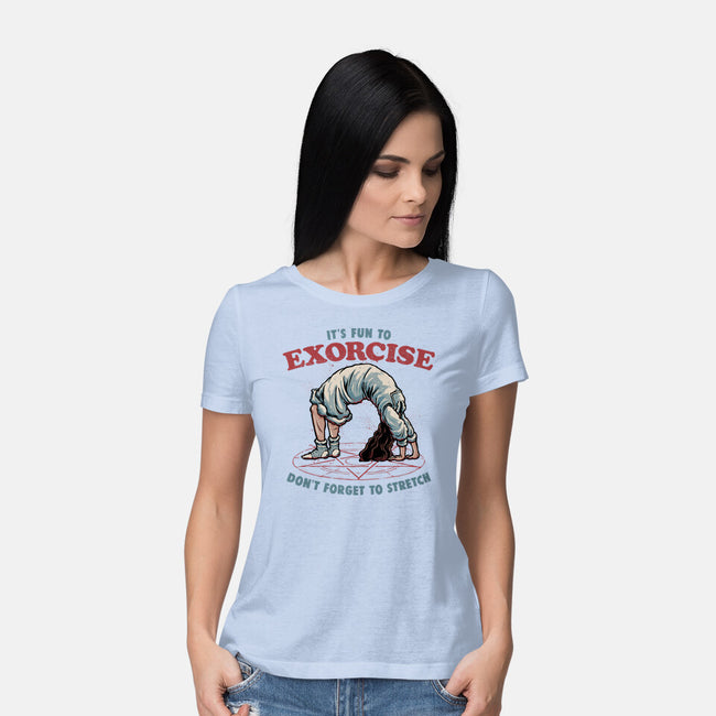 It’s Fun To Exorcise-Womens-Basic-Tee-glitchygorilla