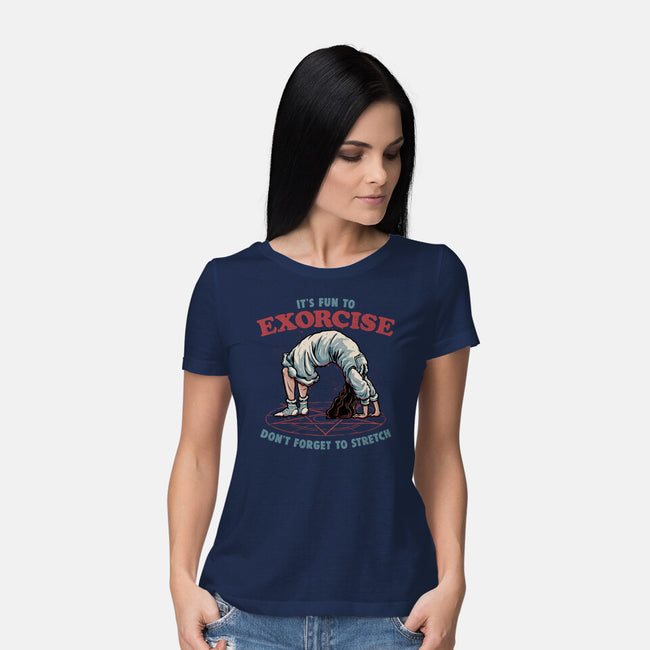 It’s Fun To Exorcise-Womens-Basic-Tee-glitchygorilla