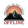 Welcome To The Great Offline-Womens-Racerback-Tank-glitchygorilla