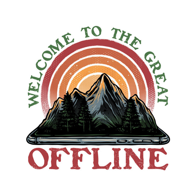 Welcome To The Great Offline-None-Glossy-Sticker-glitchygorilla