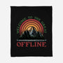 Welcome To The Great Offline-None-Fleece-Blanket-glitchygorilla