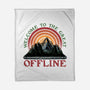 Welcome To The Great Offline-None-Fleece-Blanket-glitchygorilla