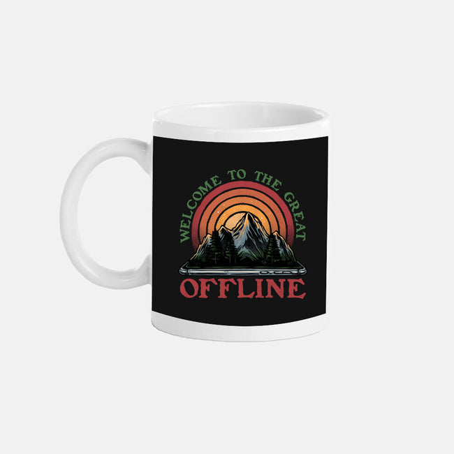 Welcome To The Great Offline-None-Mug-Drinkware-glitchygorilla
