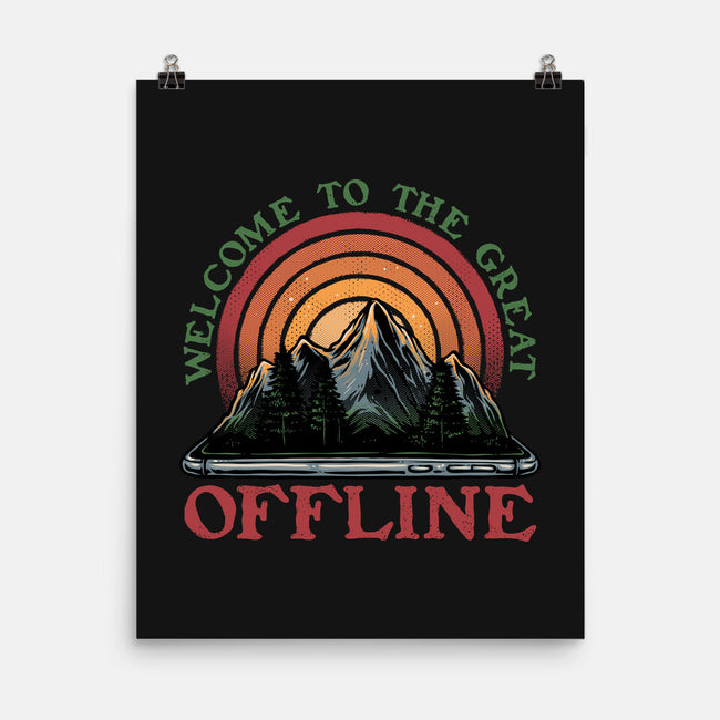 Welcome To The Great Offline-None-Matte-Poster-glitchygorilla