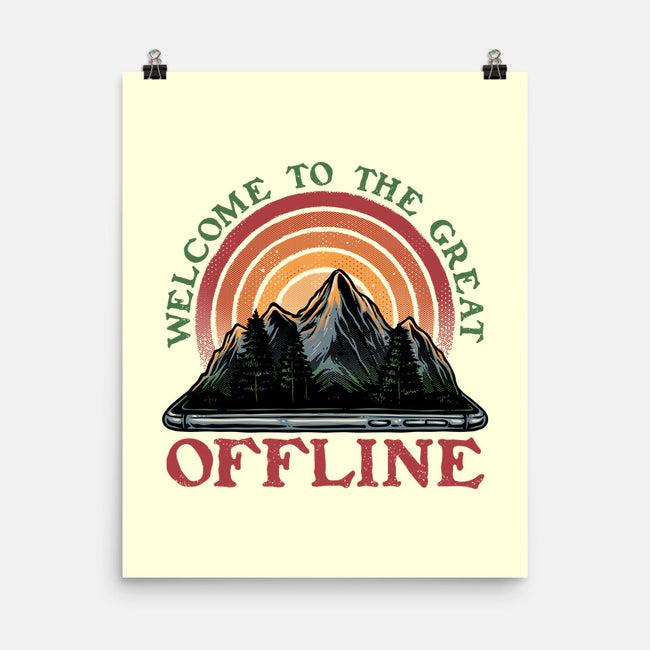 Welcome To The Great Offline-None-Matte-Poster-glitchygorilla