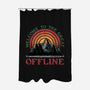Welcome To The Great Offline-None-Polyester-Shower Curtain-glitchygorilla