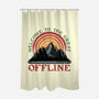 Welcome To The Great Offline-None-Polyester-Shower Curtain-glitchygorilla