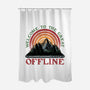 Welcome To The Great Offline-None-Polyester-Shower Curtain-glitchygorilla