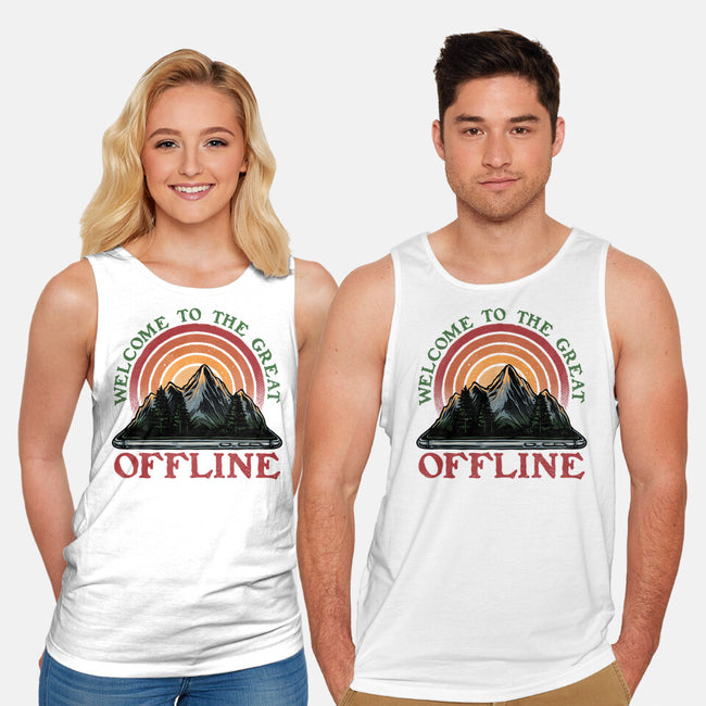 Welcome To The Great Offline-Unisex-Basic-Tank-glitchygorilla