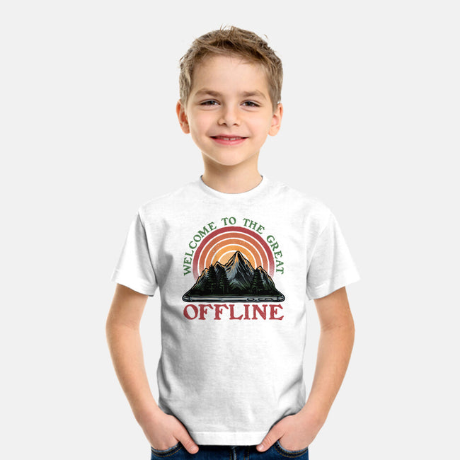 Welcome To The Great Offline-Youth-Basic-Tee-glitchygorilla