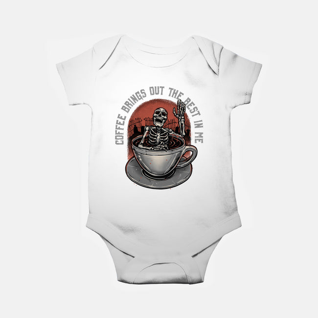 Coffee Brings Out The Best In Me-Baby-Basic-Onesie-glitchygorilla