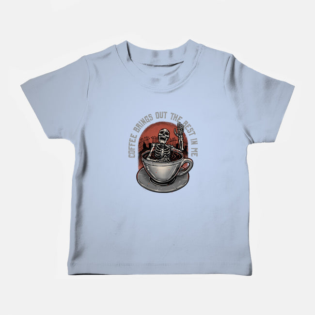 Coffee Brings Out The Best In Me-Baby-Basic-Tee-glitchygorilla
