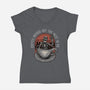 Coffee Brings Out The Best In Me-Womens-V-Neck-Tee-glitchygorilla
