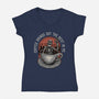 Coffee Brings Out The Best In Me-Womens-V-Neck-Tee-glitchygorilla
