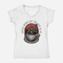 Coffee Brings Out The Best In Me-Womens-V-Neck-Tee-glitchygorilla