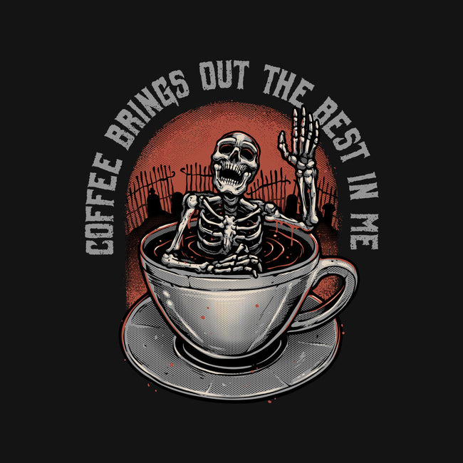 Coffee Brings Out The Best In Me-Unisex-Basic-Tee-glitchygorilla